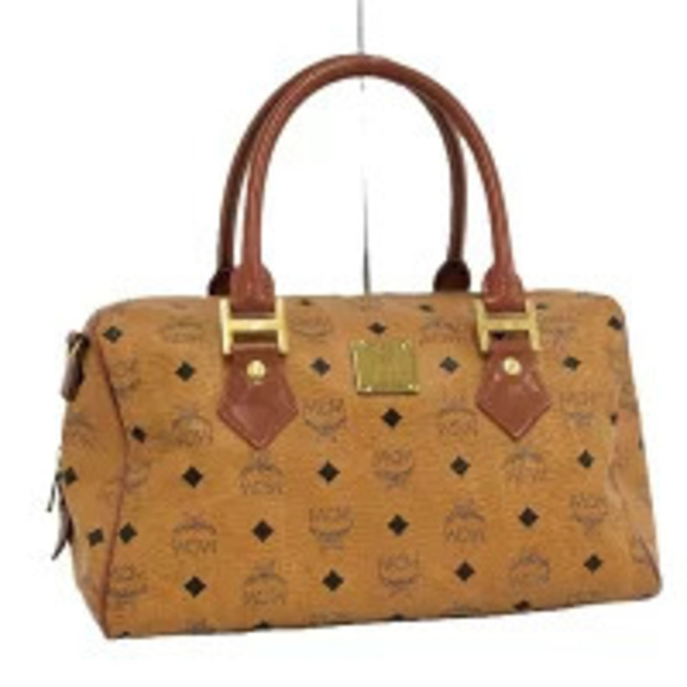 MCM Boston Bag Leather Brown